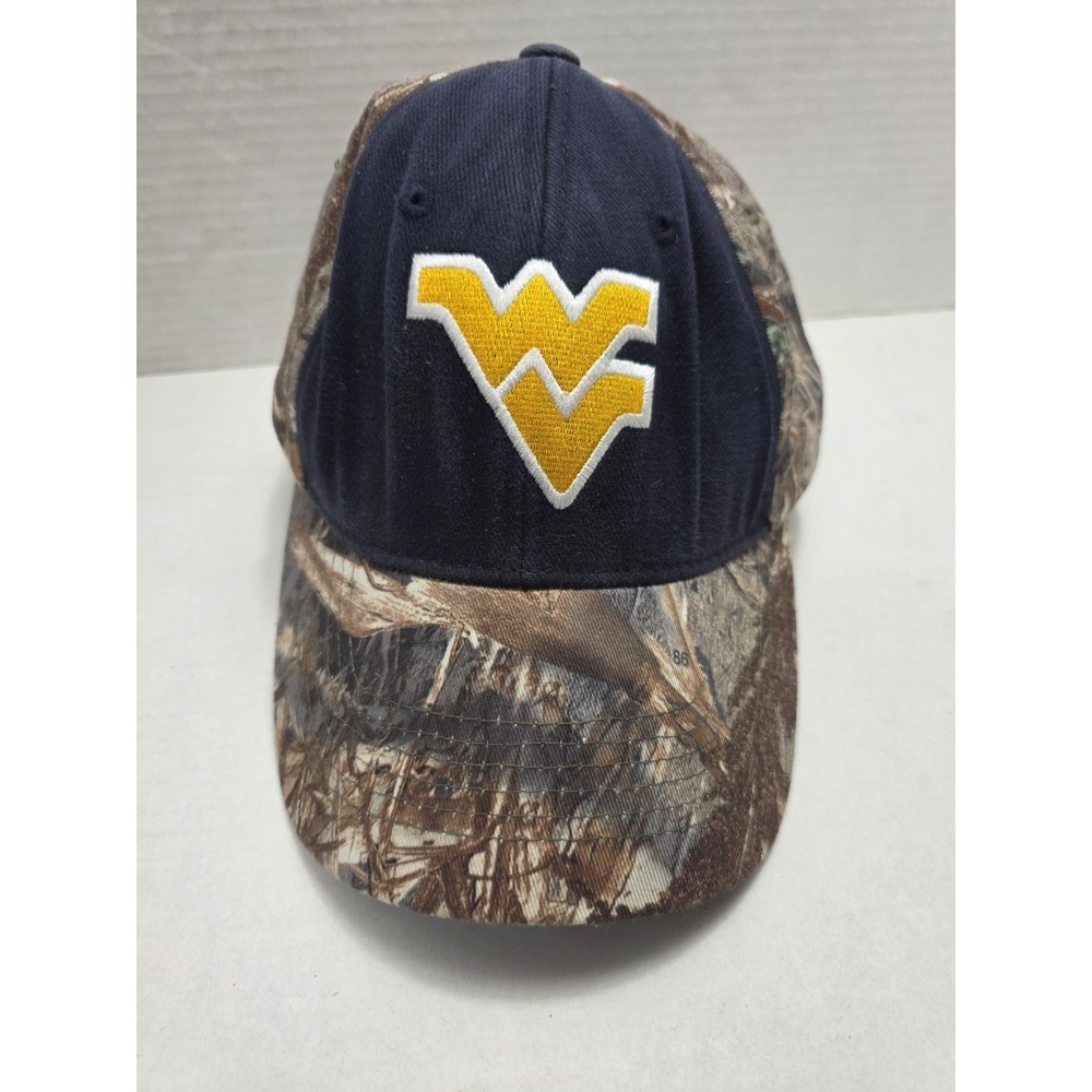 West Virginia WVU Mountaineers Camo Hat Cap Realtree Collegiate Adjustable